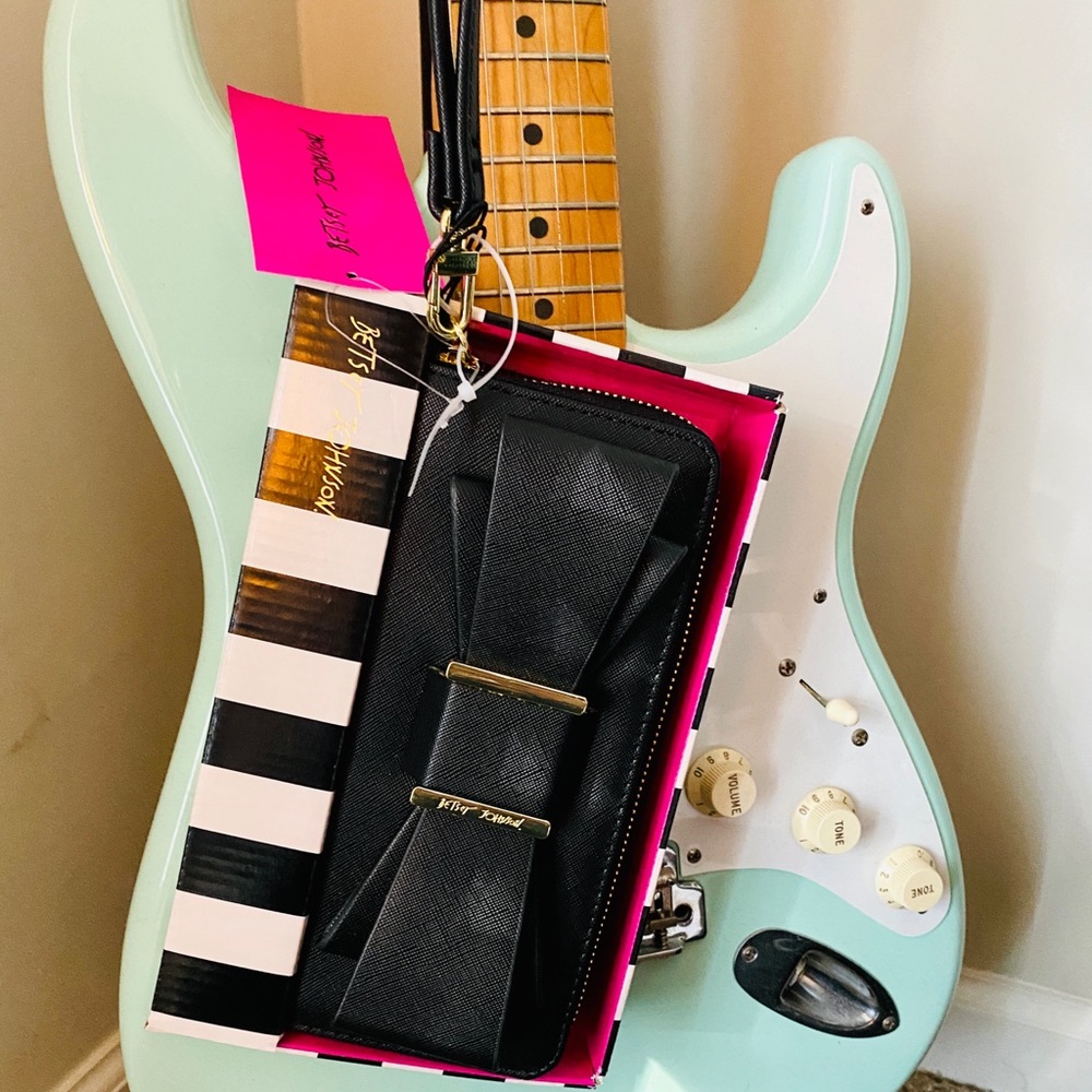 Betsey Johnson Wristlet Wallet with Bow